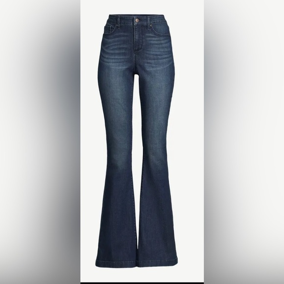 Sofia Jeans Women's Melisa dark wash Flare High Rise Zip Fly Jeans size 6 new - Picture 3 of 7